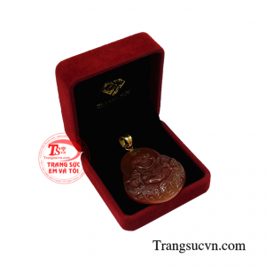 Mặt vàng Di Lặc mã não