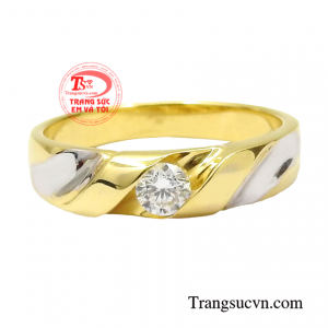 Không chỉ nhỏ gọn dễ mang mà khi đeo nhẫn vàng tây sẽ giúp người dùng thêm phần thời trang và nổi bật hơn.