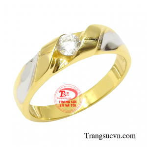 Nhẫn vàng tây nhận đặt chế tác theo yêu cầu.