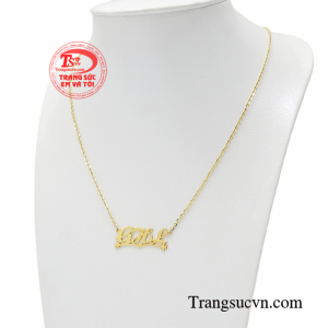 Để sở hữu chiếc dây chuyền chữ này bạn chỉ cần đưa ra những yêu cầu