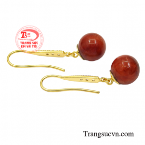 Hoa tai ngọc cẩm thạch dành cho nữ giao hàng tận nơi.