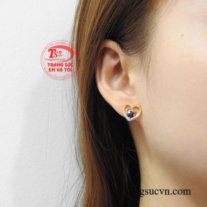 Hoa tai sapphire phúc lộc