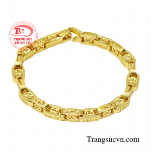 Lắc tay nam tài lộc chế tác đầy tinh tế vẫn thể hiện được khí chất cho người đeo.