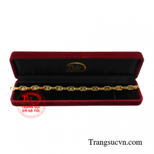 Lắc tay nam tài lộc 10k sáng bóng