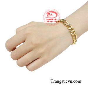 Lắc tay nam vàng hiện đại