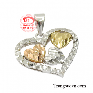 Mặt dây chuyền vàng trắng cho nữ giao hàng tận nơi.