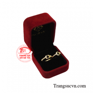 Nhẫn cưới nhận chế tác 3D.