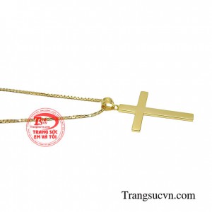 Bộ dây chuyền thánh giá vàng