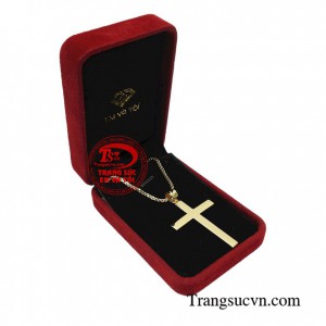 Bộ dây chuyền thánh giá vàng