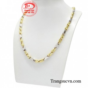 Dây chuyền nam vàng 18k, Italy bền đẹp sáng bóng chắc chắc làm hài lòng khách hàng