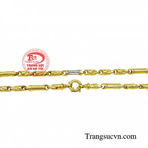 Dây chuyền nam vàng tây sang trọng Dây chuyền nam sáng bóng