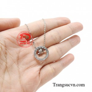 Dây chuyền vàng trắng sang trọng