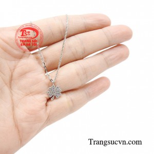 Dây chuyền vàng trắng trẻ trung