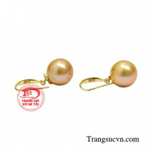 Hoa tai ngọc trai thời thượng 14k