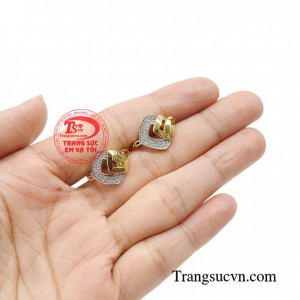 Hoa tai nữ tinh tế 18k