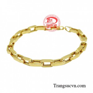 Lắc tay nam thanh lịch được sản xuất từ vàng 18k cao cấp