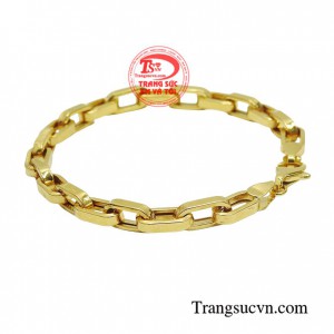 Lắc tay nam thanh lịch được sản xuất từ vàng 18k cao cấp