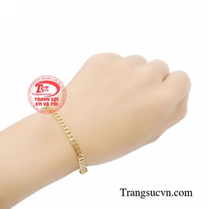 Lắc tay nam vàng lãng tử