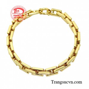 Lắc tay nam vàng tây xu hướng mang phong cách trẻ trung hiện đại và rất thời trang