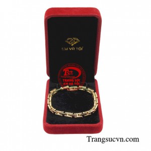 Lắc tay nam vàng tây xu hướng mang phong cách trẻ trung hiện đại và rất thời trang