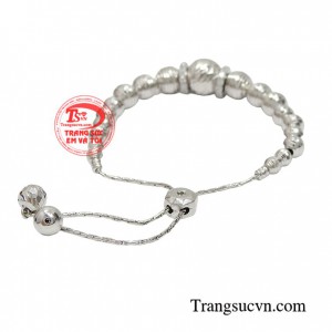 Lắc tay vàng trắng cao cấp