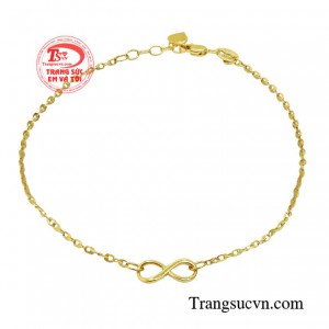 Lắc tay vô cực giúp bộ trang phục của bạn trở nên cao cấp hiện đại hơn trong mắt người đối diện.