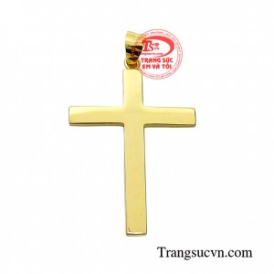 Mặt dây thánh giá vàng cao thượng được chế tác từ vàng 14k chất lượng cao cùng thiết kế độc đáo mang lại cảm giác mới lạ đến cho sản phẩm