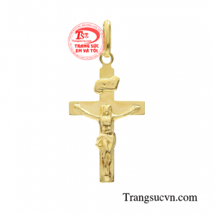 Mặt thánh giá vàng thời thượng là biểu tượng tôn kính không thể thiếu đối với đạo công giáo.