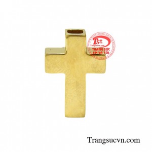 Mặt thánh giá xâu tràng hạt là sản phẩm vàng 10k đẹp, sáng bóng