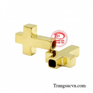 Mặt thánh giá xâu tràng hạt có thể kết hợp cùng các loại hạt thạch anh tóc, ngọc cẩm thạch tạo thạch chiếc vòng tay vô cùng đẹp