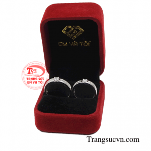 Nhẫn Cưới Vàng Trắng