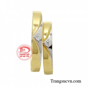 Nhẫn cưới tình yêu đong đầy được thiết kế đẹp