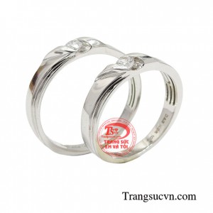 Nhẫn cưới vàng trắng ngày chung đôi là sự lựa chọn hoàn hảo cho các cặp đôi