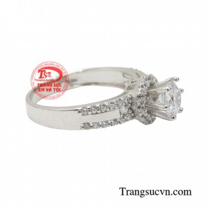 Nhẫn nữ vàng trắng