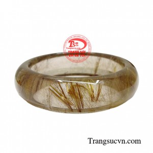 Vòng tay thạch anh tóc tài lộc mang lại nhiều may mắn trong công việc kinh doanh của người mệnh kim và mệnh thổ