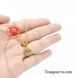 Bộ dây nữ tính may mắn là sản phẩm vàng tây xinh xắn mang đến vẻ đẹp nhẹ nhàng, thanh lịch cho phái đẹp