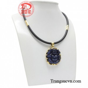 Bộ dây phật bọc vàng may mắn được chế tác hình phật Di Lặc tỉ mỉ, tinh xảo từng đường nét
