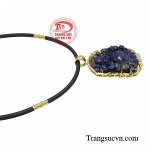Mặt dây chuyền đá bọc vàng dành cho Nam