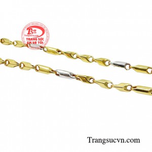 Dây chuyền nam vàng tây sang trọng