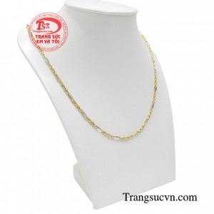 Dây chuyền nam đẹp lịch lãm chế tác bằng vàng 18k tinh xảo, sắc nét