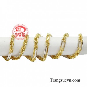  Dây chuyền nam vàng tây sang trọng Dây chuyền nam sáng bóng