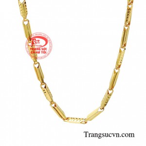 Dây chuyền nam vàng tây sang trọng