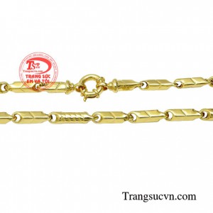 Dây chuyền nam vàng tây sang trọng