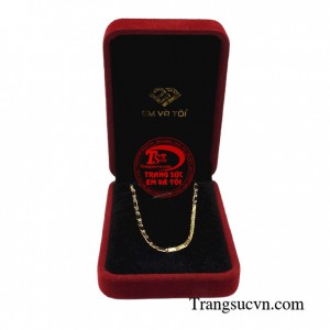 Dây chuyền nữ vàng vàng tây sang trọng