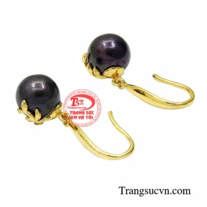 Hoa tai vàng tây dành cho nữ kiểu tinh tế, đeo hoa tai hợp thời trang