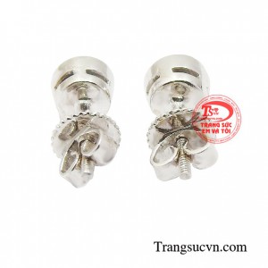 Hoa tai sapphire thời trang