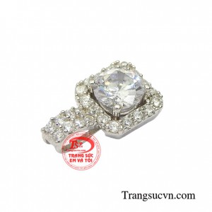 Mặt dây bạc duyên dáng