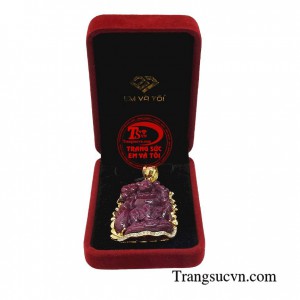 Mặt phật bọc vàng hoan hỉ