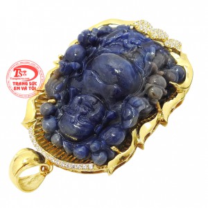 Mặt dây chuyền đá bọc vàng dành cho Nam