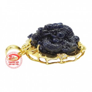 Mặt rồng bọc vàng phú quý 14k được thiết kế độc lạ và bền đẹp